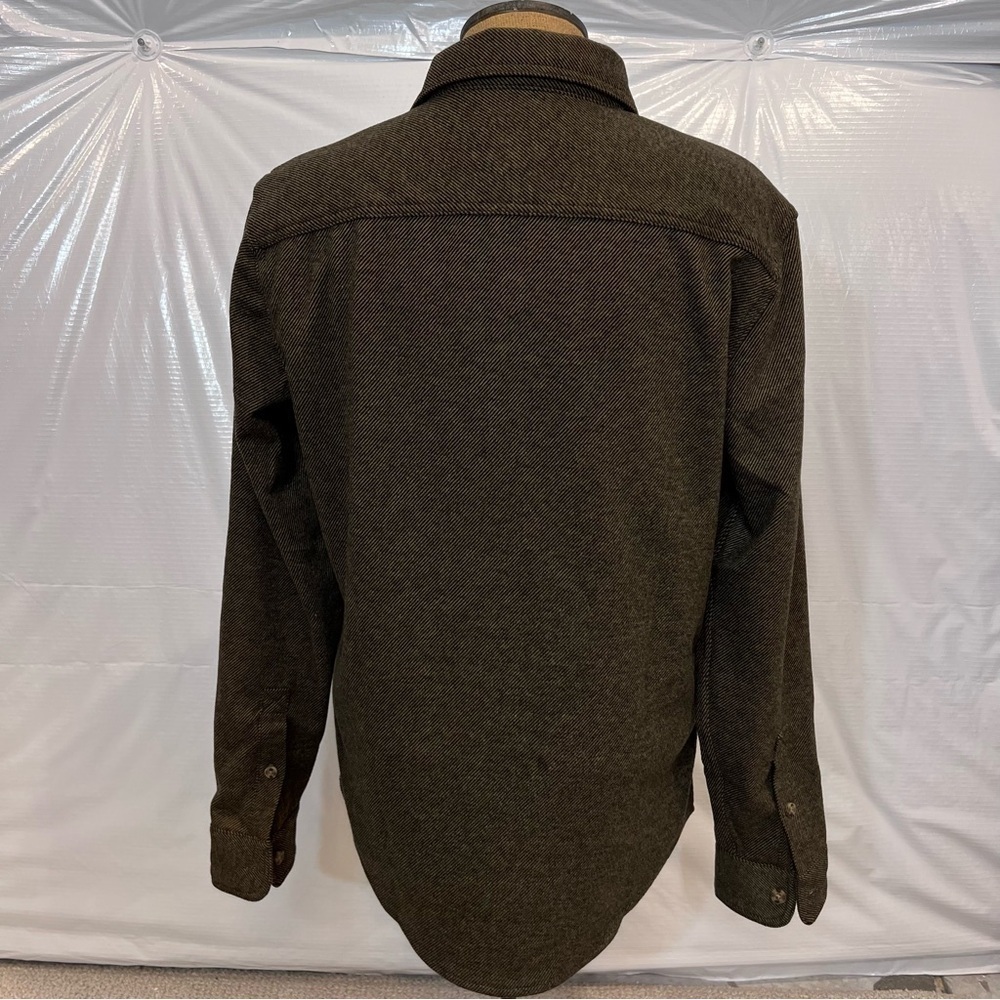 Wrangler NWT Flannel Knit Shirt Men’s Size Small Brown 1908340 Button Down, - Picture 4 of 16
